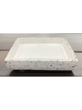 Jonathan Adler Now House Bathroom Bath Tray Vanity Heavy Minimalist 5.5 x 4